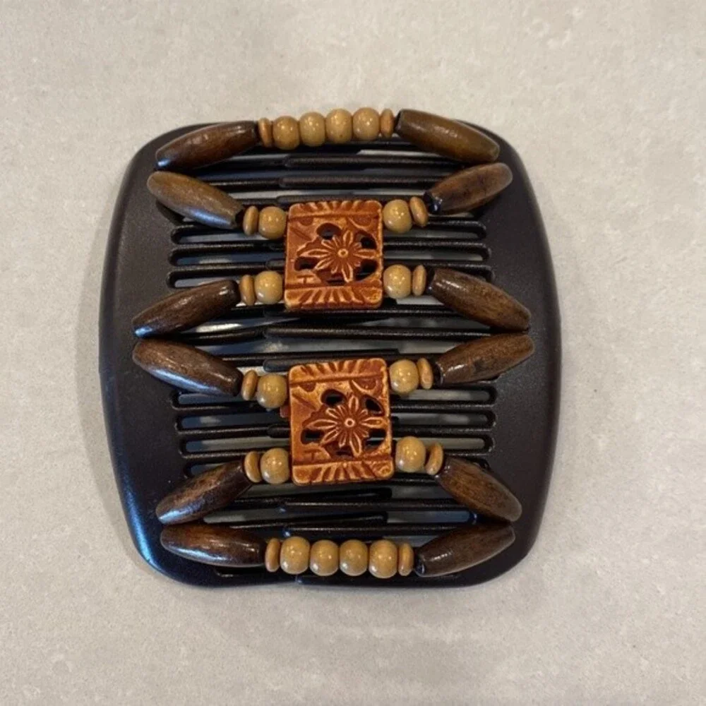 Original Beaded Hair Combs Quality Stones/Beads Patent & Made In South Africa